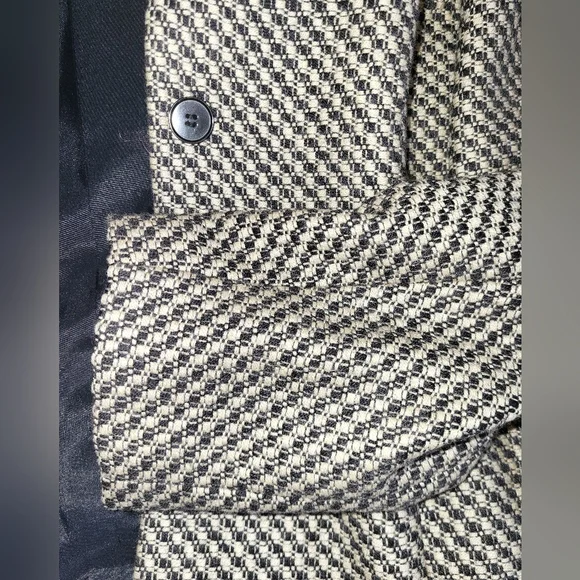 Ann Taylor Women's Houndstooth Blazer - Black and Cream - Picture 7 of 8